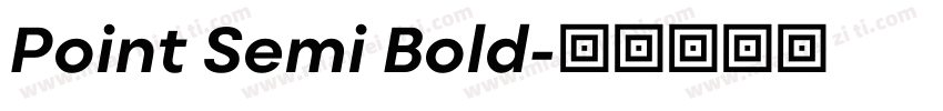 Point Semi Bold字体转换